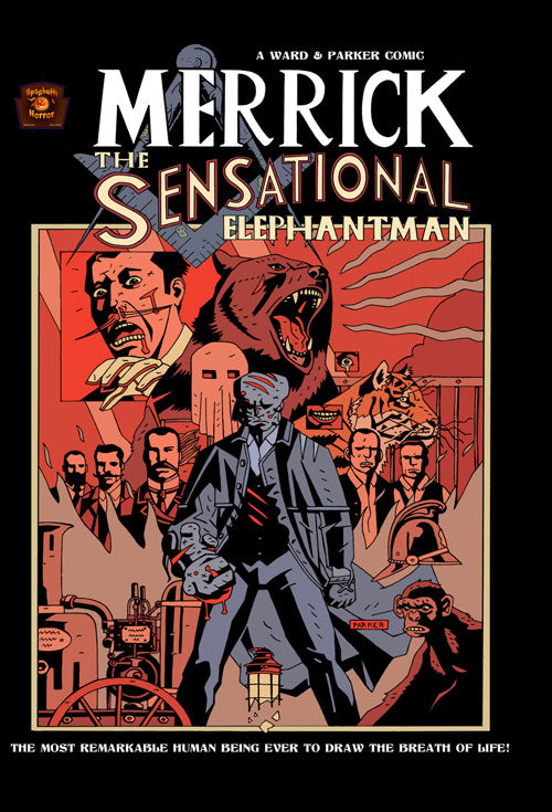 Cover of Merrick the sensational elephantman. Variant