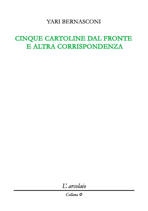 Cover of Cinque cartoline dal fronte e altra corrispondenza