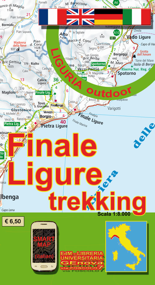 Cover of Finale Ligure trekking 1:8.000. Liguria outdoor. Sentieri e passeggiate di Liguria