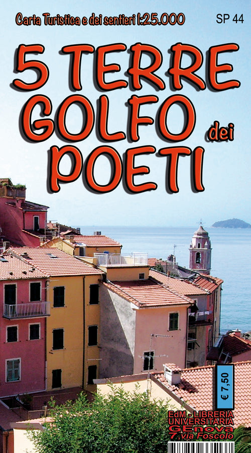 Cover of Golfo dei Poeti e 5 Terre. Carta dei sentieri 1:25.000