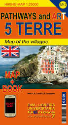 Cover of SP 7 pathways and art Cinque Terre 1:25.000
