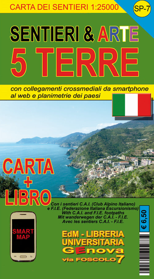 Cover of SP 7 sentieri & arte Cinque Terre 1:25.000