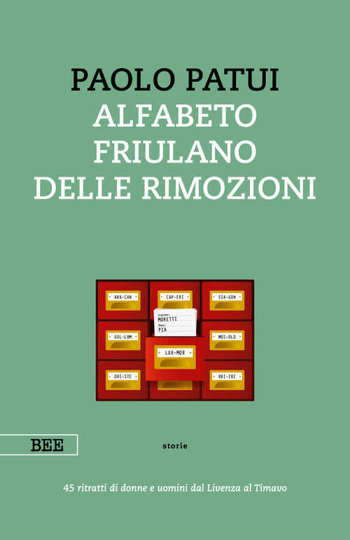 Cover of Alfabeto friulano delle rimozioni. 45 ritratti di donne e uomini dal Livenza al Timavo