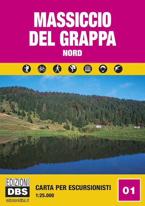 Cover of Massiccio del Grappa nord. Carta per escursionisti 1:25.000