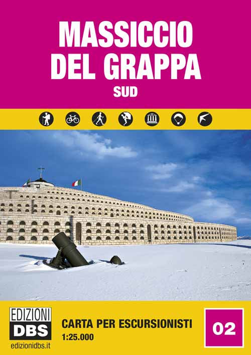Cover of Massiccio del Grappa sud. Carta per escursionisti 1:25.000