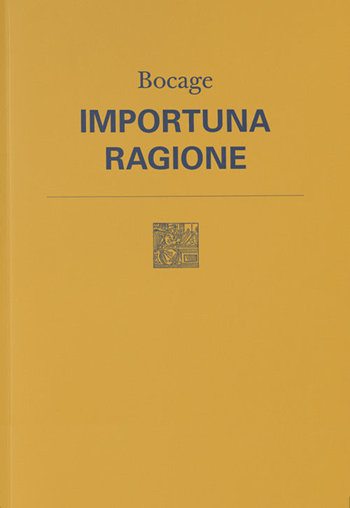 Cover of Importuna ragione. Testo originale a fronte