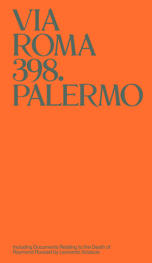 Cover of Via Roma 398. Palermo. Ediz. inglese