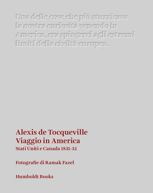 Cover of Viaggio in America. Stati Uniti e Canada (1831-32)