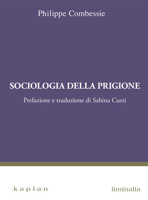 Cover of Sociologia della prigione