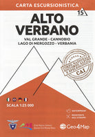 Cover of Carta escursionistica Alto Verbano. Scala 1:25.000. Ediz. italiana, inglese, francese e tedesca
