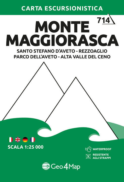 Cover of Monte Maggiorasca. Carta Escursionistica: Santo Stefano D'Aveto, Rezzoaglio, Parco dell'Aveto, Alta Valle del Ceno 1:25.000