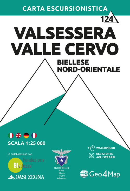 Cover of Valsessera Valle Cervo, Biellese nord-orientale. Carta escursionistica 1:25.000