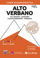 Cover of Alto Verbano. Val Grande, Cannobio, Lago di Mergozzo, Verbania Carta escursionistica 1:25.000