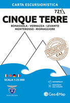 Cover of Cinque Terre: Bonassola, Vernazza, Levanto, Monterosso, Rio Maggiore 1:25.000