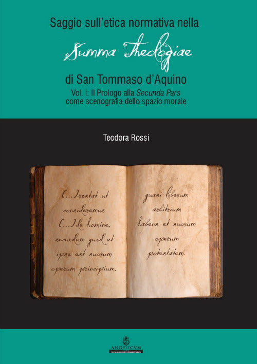 Cover of Saggio sull'etica normativa nella «Summa Theologiae» di San Tommaso d'Aquino
