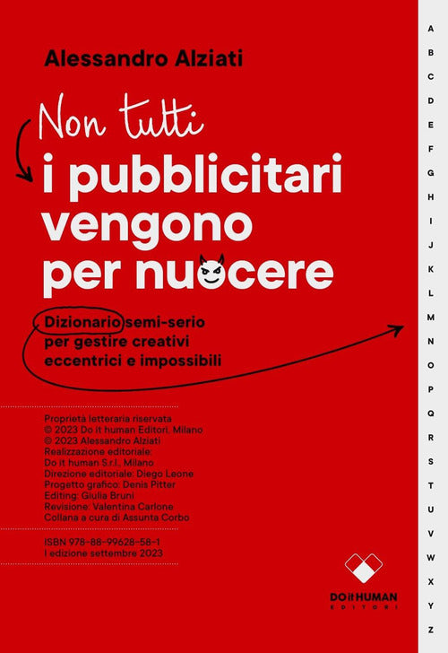 Cover of Non tutti i pubblicitari vengono per nuocere. Dizionario semi-serio per gestire creativi eccentrici e impossibili