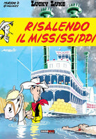 Cover of Risalendo il Mississippi. Lucky Luke