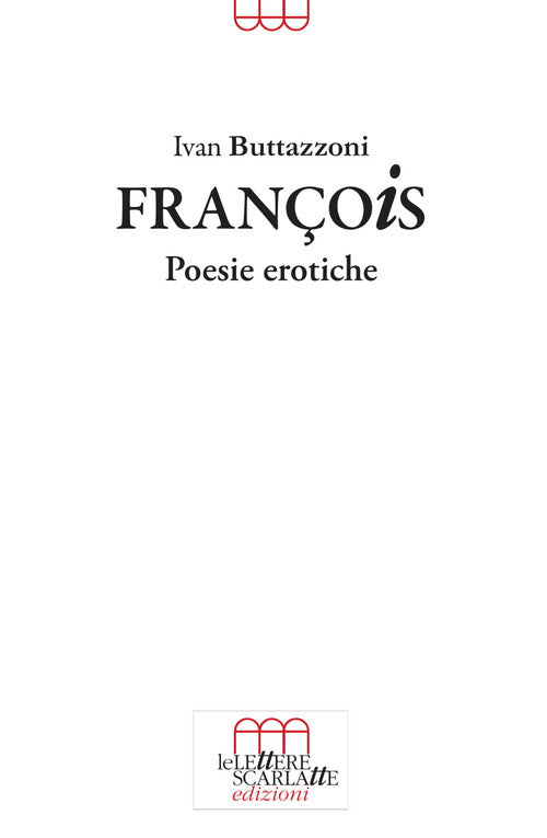 Cover of François. Poesie erotiche