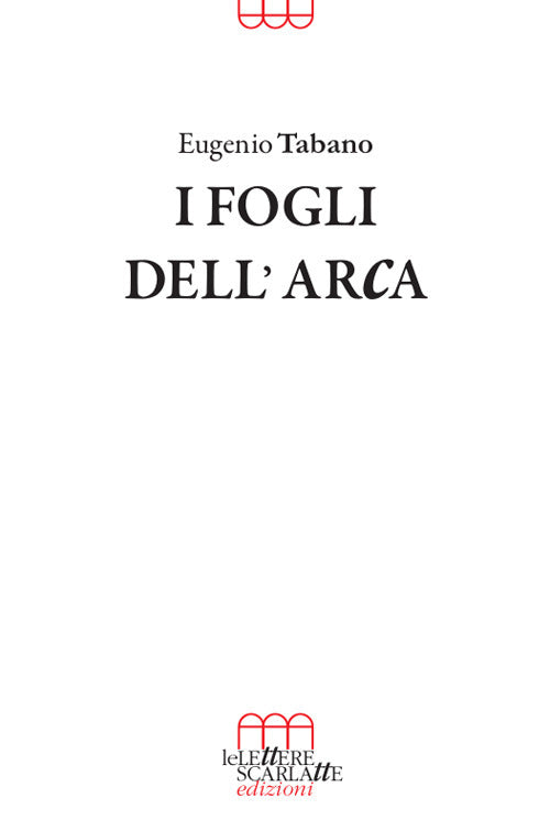 Cover of fogli dell'arca