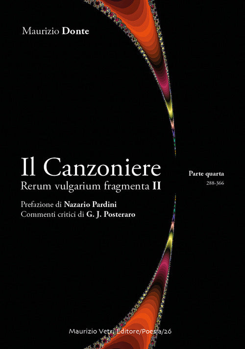 Cover of canzoniere. Rerum vulgarium fragmenta II