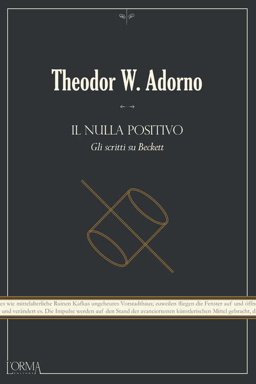 Cover of nulla positivo. Gli scritti su Beckett