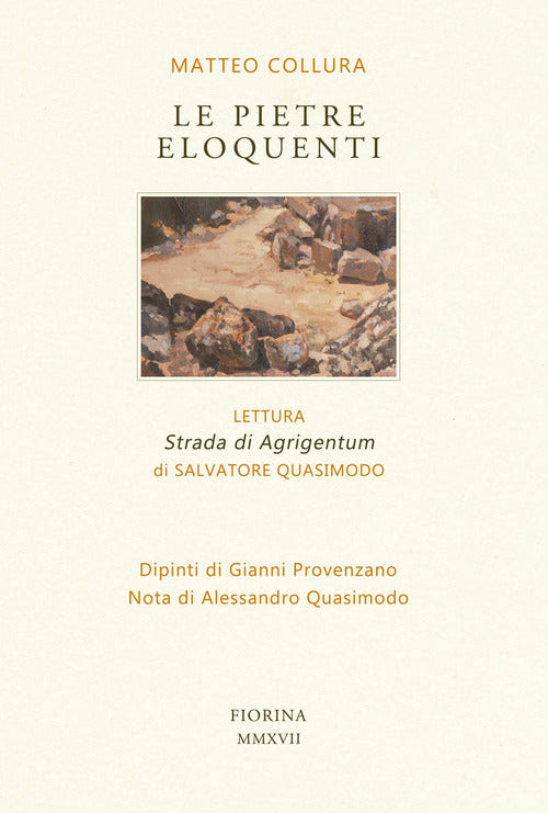 Cover of pietre eloquenti. Lettura «Strada di Agrigentum» di Salvatore Quasimodo