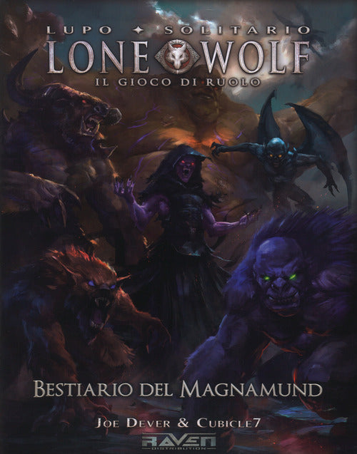 Cover of Bestiario del Magnamund. Lupo solitario. Lone wolf. Il gioco di ruolo