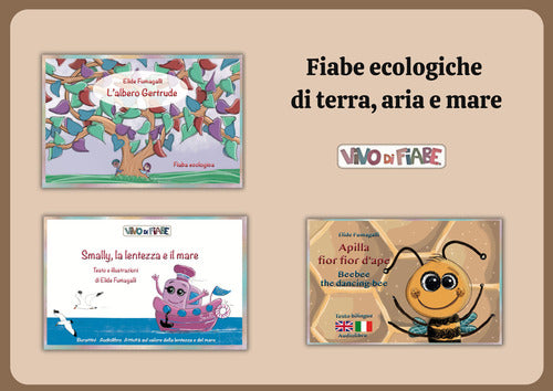 Cover of Fiabe ecologiche di terra, acqua ed aria. Schede per Kamishibai