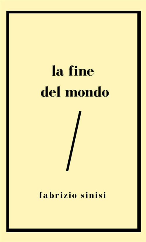 Cover of fine del mondo