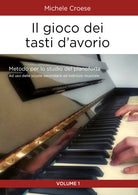 Cover of gioco dei tasti d'avorio. Metodo per lo studio del pianoforte