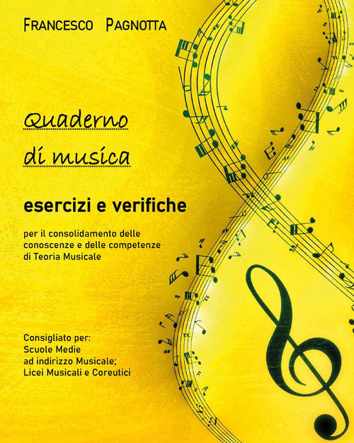 Cover of Quaderno di musica: esercizi e verifiche