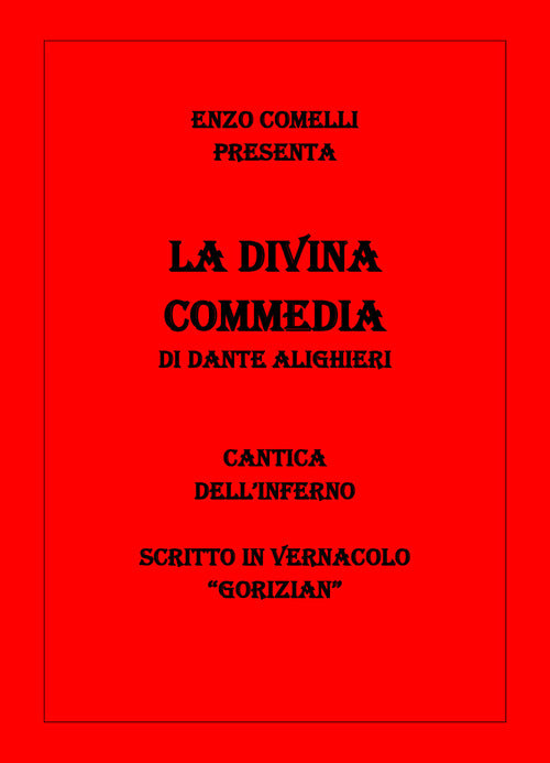 Cover of Divina Commedia in vernacolo «gorizian». Inferno