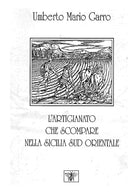 Cover of artigianato che scompare nella Sicilia sud orientale