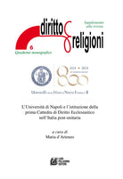 L'Universit di Napoli e l'istituzione della prima Cattedra di Diritto Ecclesiastico nell'Italia post-unitaria. Supplemento alla rivista Diritto & Religioni
