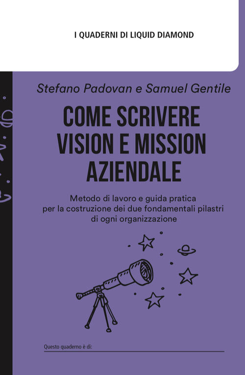 Cover of Come scrivere Vision e Mission aziendale. Metodo di lavoro e guida pratica per la costruzione dei due fondamentali pilastri di ogni organizzazione