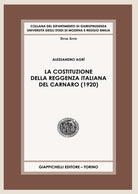 Cover of Costituzione della Reggenza italiana del Carnaro (1920)