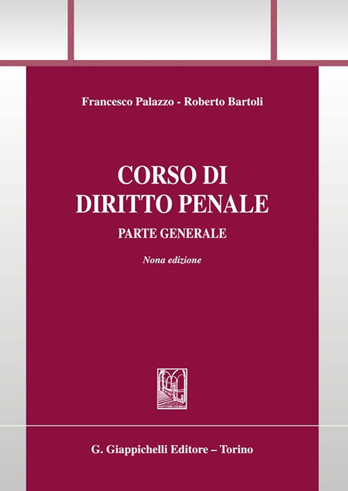 Cover of Corso di diritto penale. Parte generale
