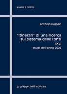 Cover of «Itinerari» di una ricerca sul sistema delle fonti