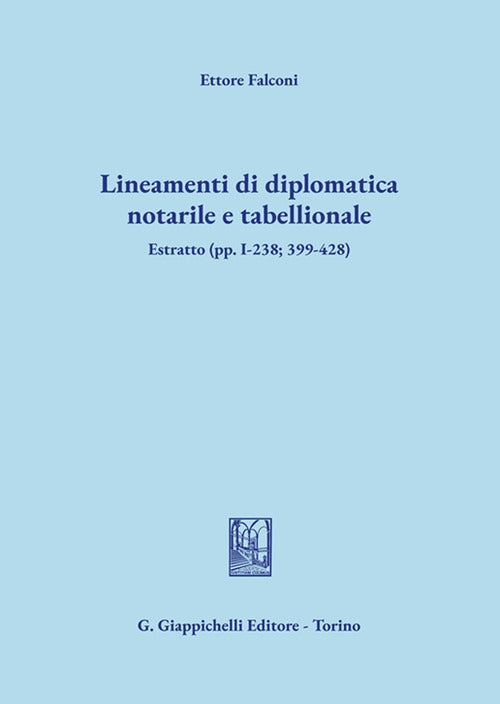 Cover of Lineamenti di diplomatica notarile e tabellionale