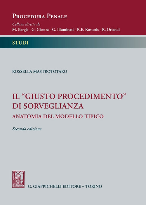 Cover of «giusto procedimento» di sorveglianza