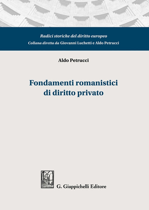 Cover of Fondamenti romanistici di diritto privato
