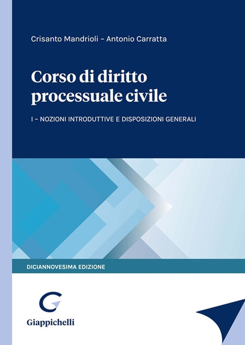 Cover of Corso di diritto processuale civile
