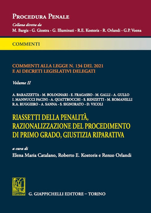 Cover of Commenti alla Legge N.134 del 2021 e ai decreti legislativi delegati