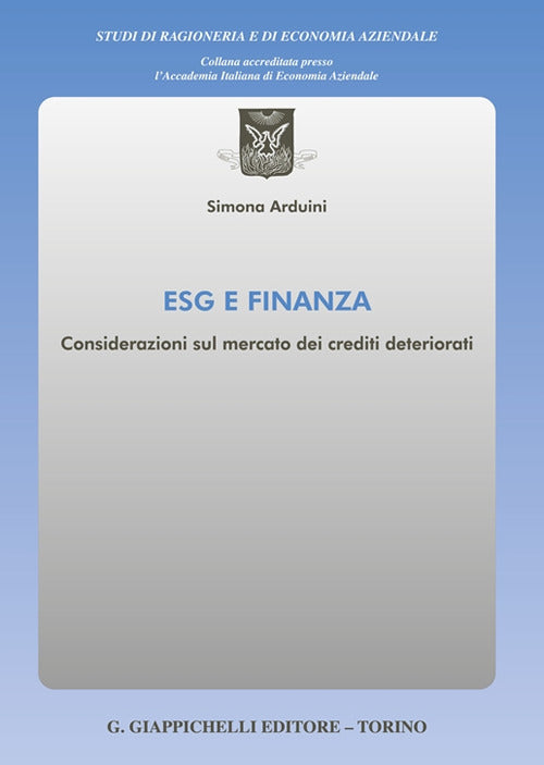 Cover of ESG e finanza. Considerazioni sul mercato dei crediti deteriorati