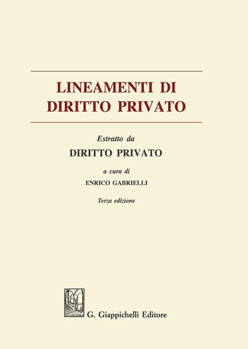 Cover of Lineamenti diritto privato. Estratto