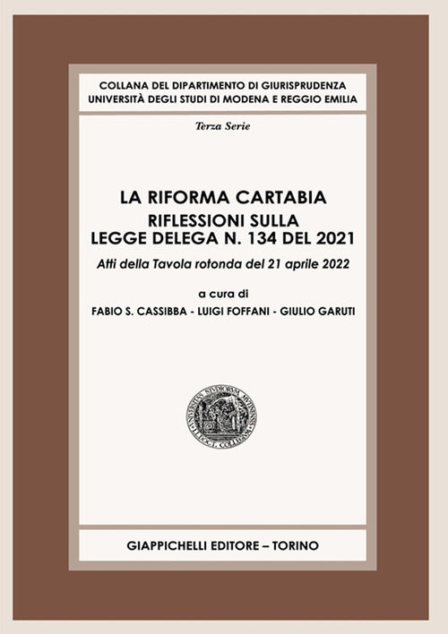 Cover of riforma Cartabia