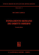Cover of Fondamento romano dei diritti odierni