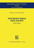 Cover of Procedura penale delle società