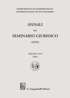 Cover of Annali del seminario giuridico dell'università di Palermo