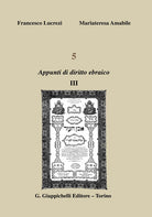 5. Appunti di diritto ebraico. Vol. 3